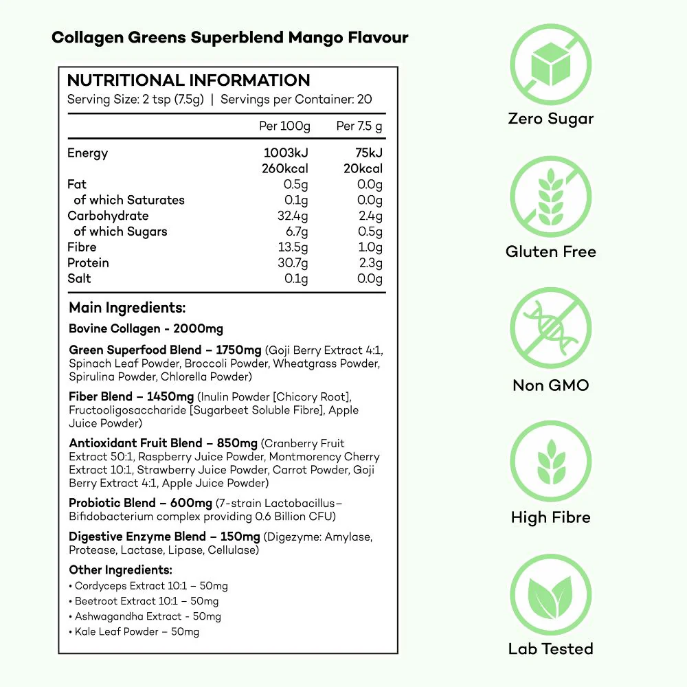 Collagen Greens Superblend + FREE Gifts (Worth £65) - Image 3